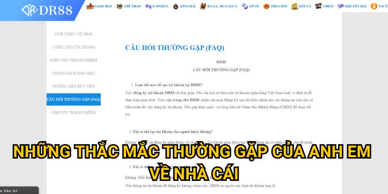 Trang chủ 28 Những thắc mắc thường gặp của anh em về nhà cái